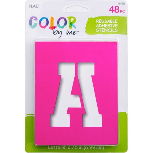 Plaid ® Color By Me™ Adhesive Stencils - Sporty Letters - 4916E
