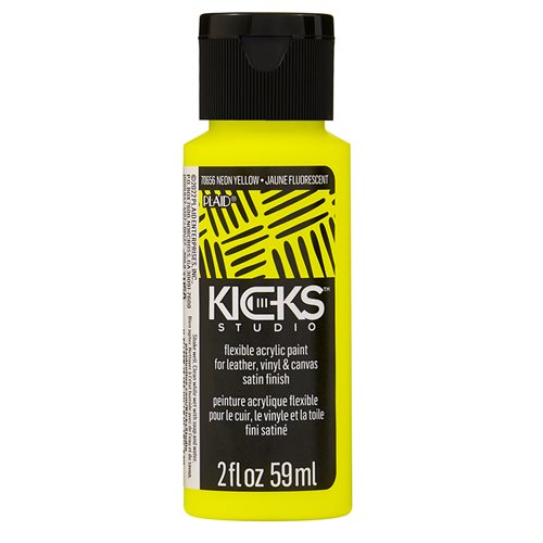 Kicks™ Studio Flexible Acrylic Paint - Neon Yellow, 2 oz. - 70656