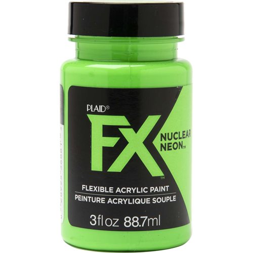 PlaidFX Nuclear Neon Flexible Acrylic Paint - Jolt, 3 oz. - 36881