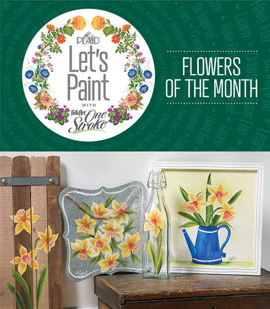 Let's Paint Flowers of the Month