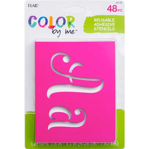 Plaid ® Color By Me™ Adhesive Stencils - Fantasy Letters - 4914E