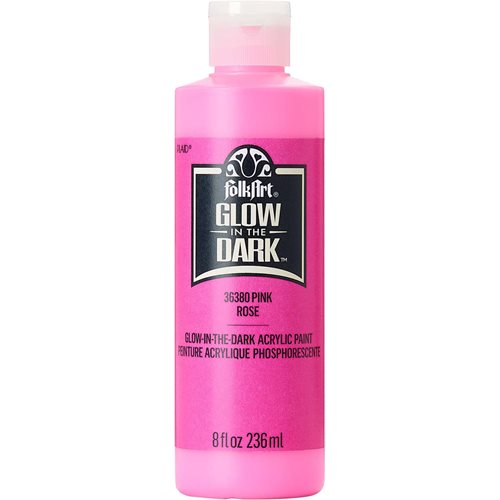 FolkArt ® Glow-in-the-Dark Acrylic Colors - Pink, 8 oz. - 36380