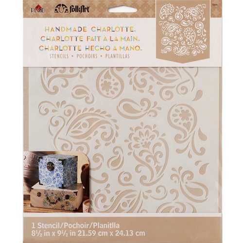 FolkArt ® Handmade Charlotte™ Stencils - Paisley Delight - 30948