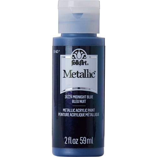 FolkArt ® Metallics - Midnight Blue, 2 oz. - 36224
