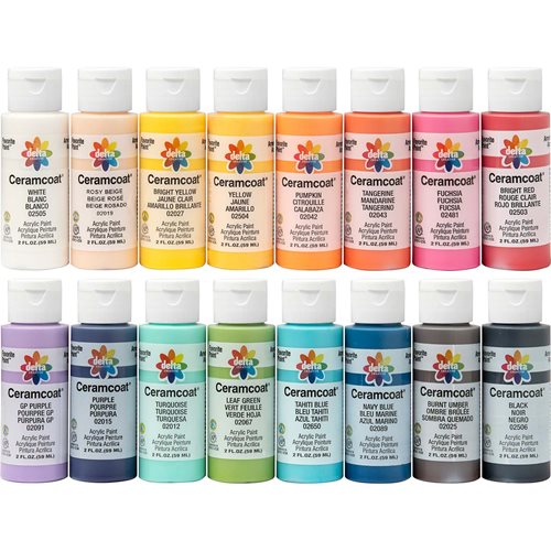 Delta Ceramcoat ® Acrylic Paint 16 Color Set - PROMOADA3