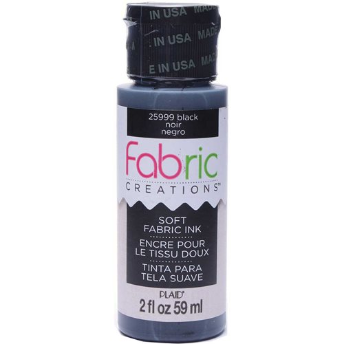 Fabric Creations™ Soft Fabric Inks - Black, 2 oz. - 25999