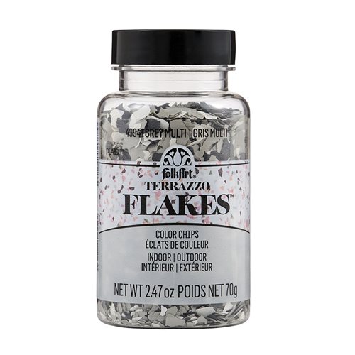 FolkArt ® Terrazzo Flakes - Grey Multi, 2.47 oz. - 49941