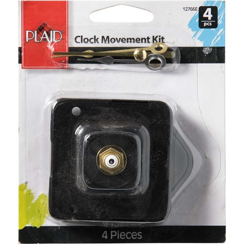 Plaid ® Accessories - Clock Movement Kit, 4 pieces - 12766